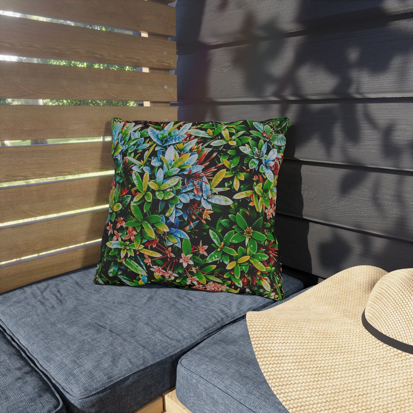 160. Made In The Shade PAINTED BUSHES Outdoor Pillow