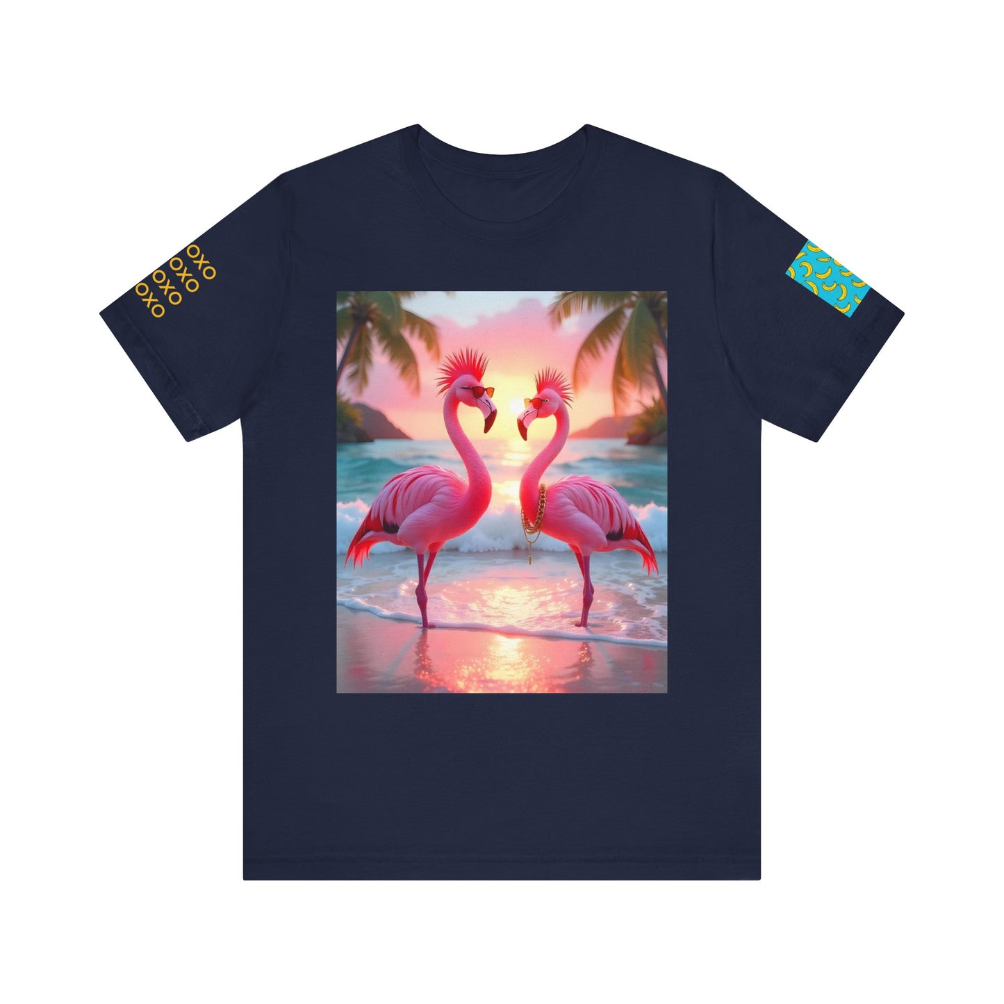 17. Punk Flamingos - Unisex Jersey Short Sleeve Tee