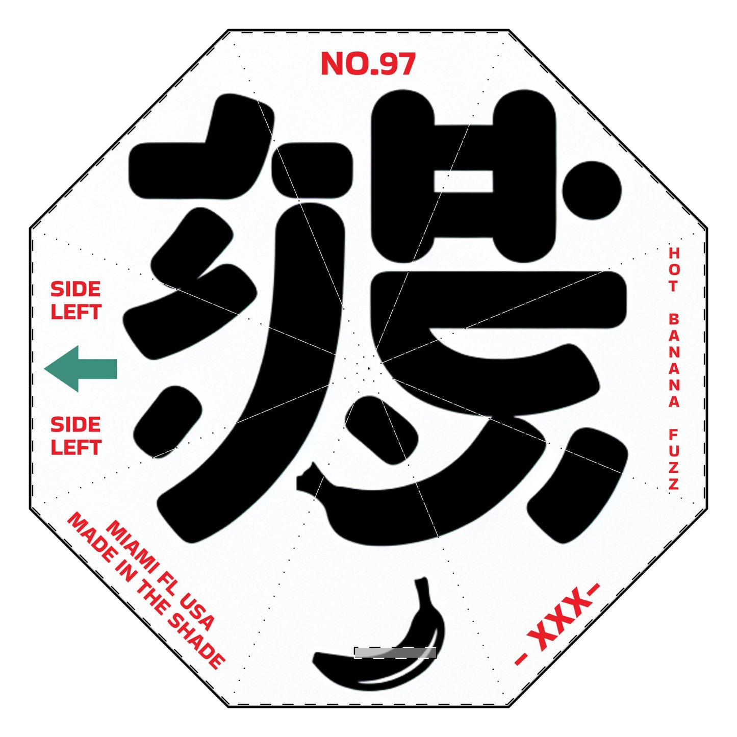 Hot Banana Fuzz Japan Print Golf Umbrella NO.97