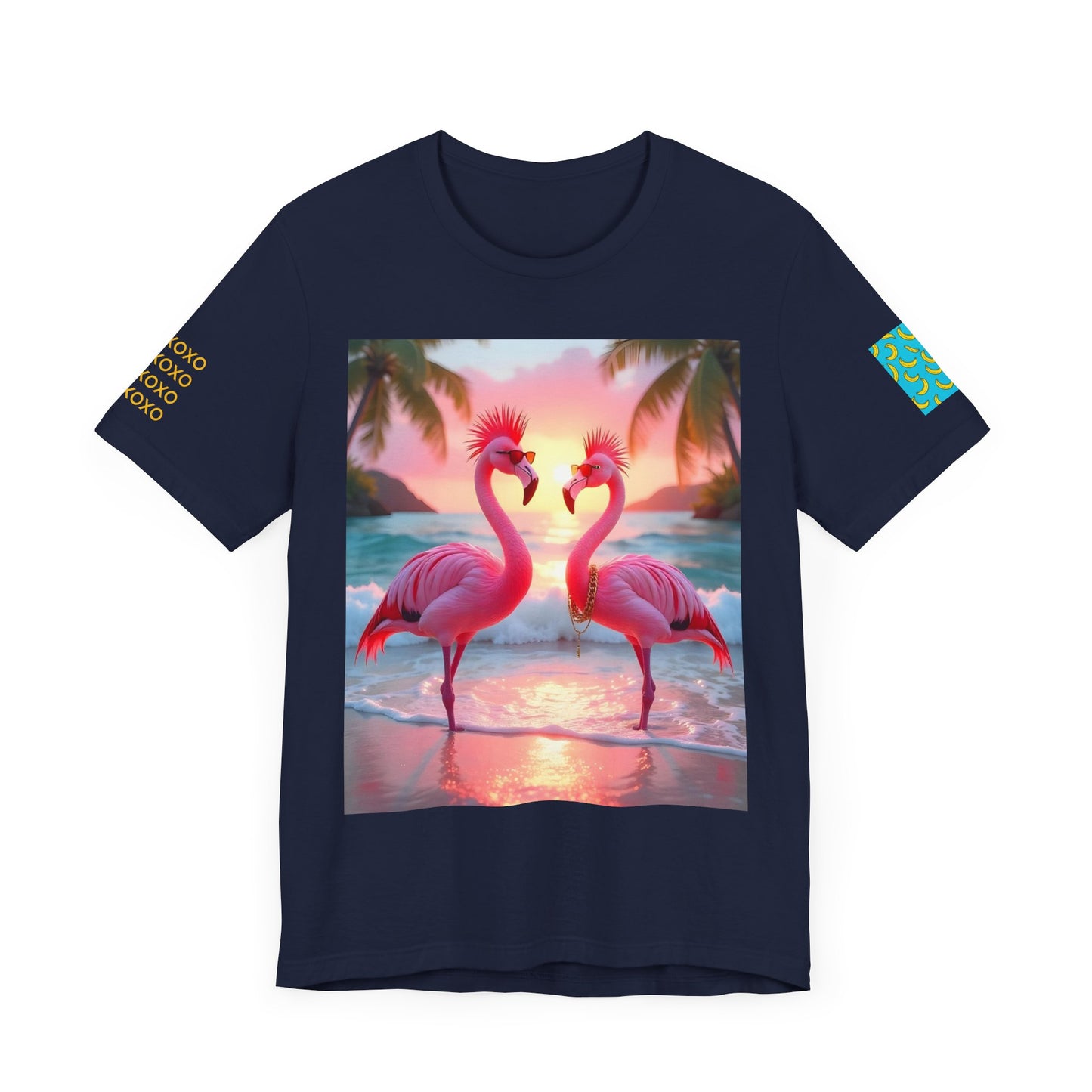 17. Punk Flamingos - Unisex Jersey Short Sleeve Tee