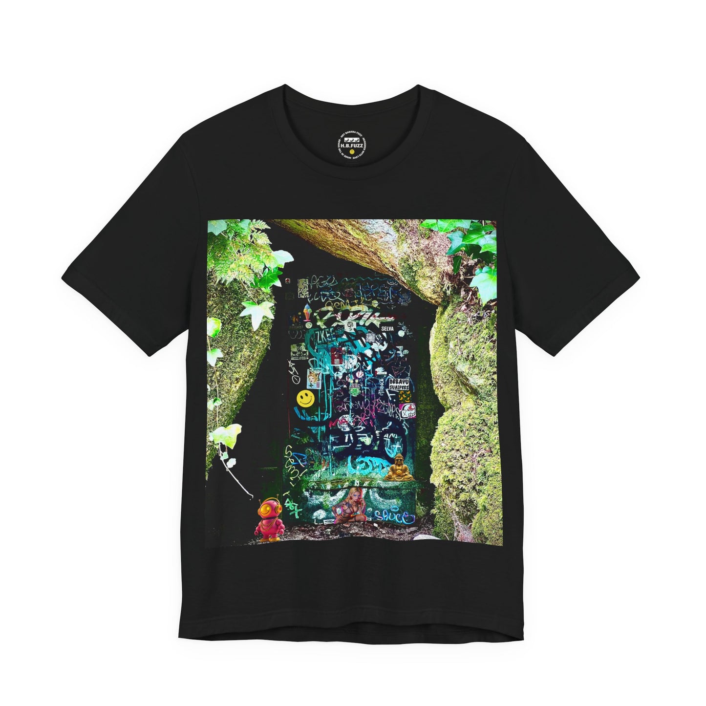 Graffiti Forest T‑Shirt — Urban Nature Graphic Tee