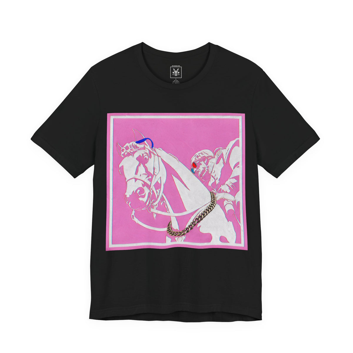Major Lauderdale X HotBananaFuzz Graphic Tee — Retro Pop Americana Horse Print T‑Shirt
