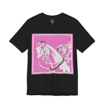 Major Lauderdale X HotBananaFuzz Graphic Tee — Retro Pop Americana Horse Print T‑Shirt