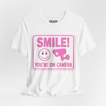 Smile You're on Camera -  Jersey Short Sleeve Tee