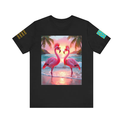 17. Punk Flamingos - Unisex Jersey Short Sleeve Tee