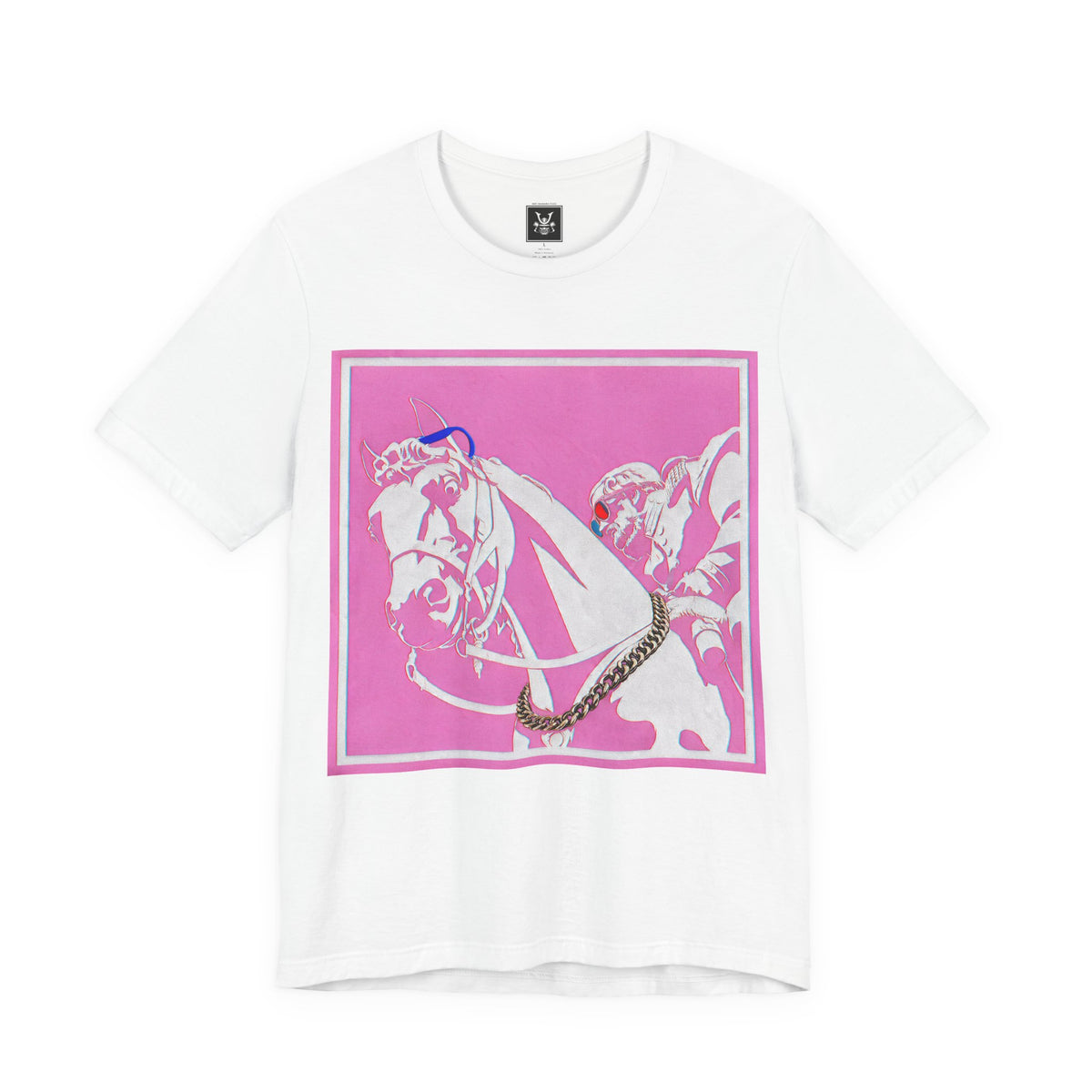 Major Lauderdale X HotBananaFuzz Graphic Tee — Retro Pop Americana Horse Print T‑Shirt