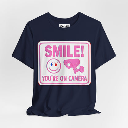 Smile You're on Camera -  Jersey Short Sleeve Tee