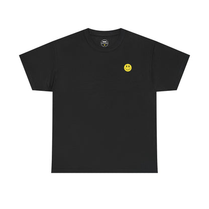 Classic Yellow Smiley Face T-Shirt featuring Wisdom of the Ancients,  Inner Peace, and Banana Print Graphics