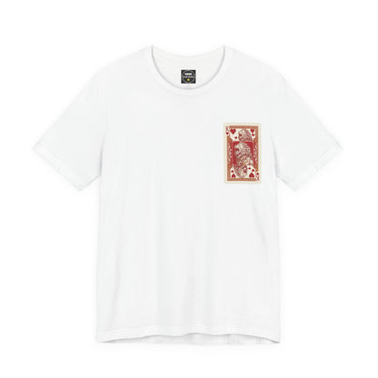 Lion King Playing Card Tee — King of Hearts Graphic T-Shirt