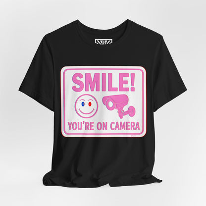 Smile You're on Camera -  Jersey Short Sleeve Tee