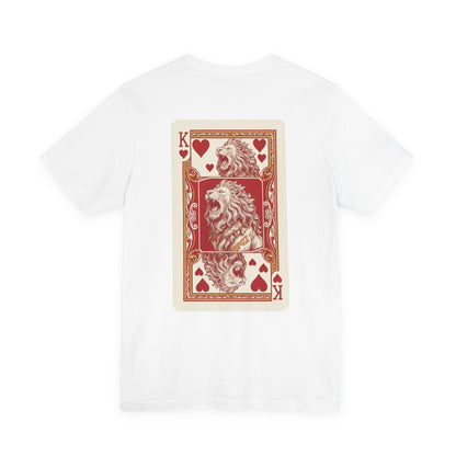 King of Hearts Leo T‑Shirt — Vintage Playing Card Graphic Tee