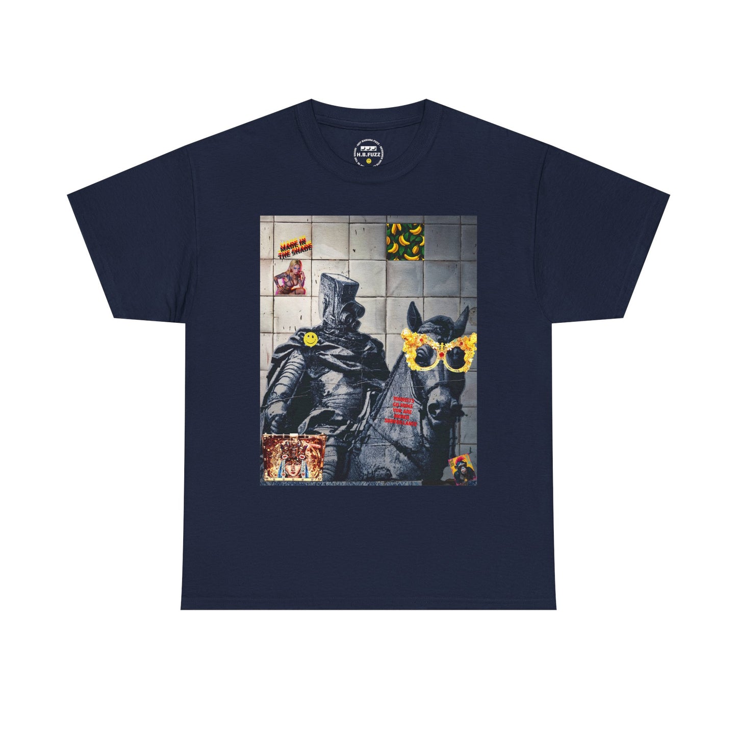 Knight Watching Graphic Tee — Surreal Street Art T‑Shirt