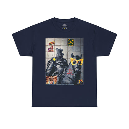 Knight Watching Graphic Tee — Surreal Street Art T‑Shirt