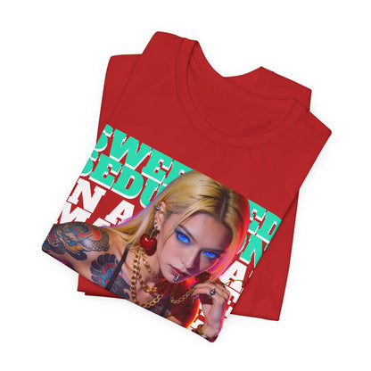 Seductive Tattooed Pin-Up Tee — "Sweet Seduction" Graphic T-Shirt