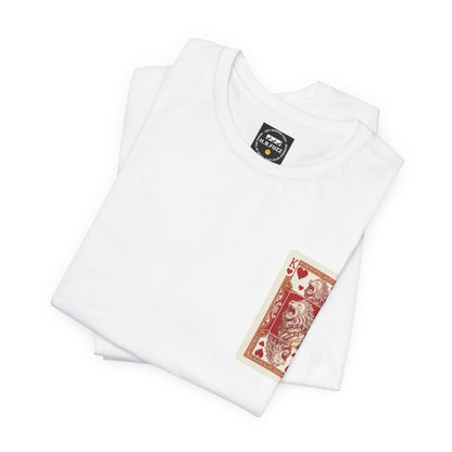 Lion King Playing Card Tee — King of Hearts Graphic T-Shirt