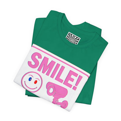 Smile You're on Camera -  Jersey Short Sleeve Tee