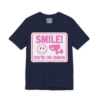 Smile You're on Camera -  Jersey Short Sleeve Tee