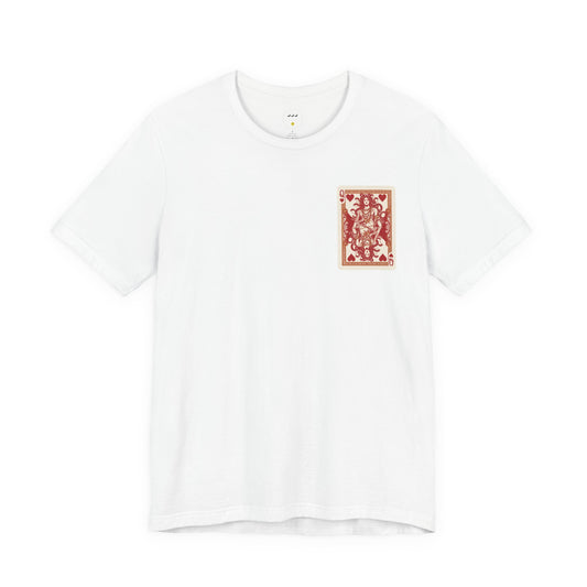 Medusa - Queen of Hearts Playing Card Tee — Vintage Tarot-Style Graphic Shirt - You love it _ You must have it_ Buy it_ Go Bananas =)