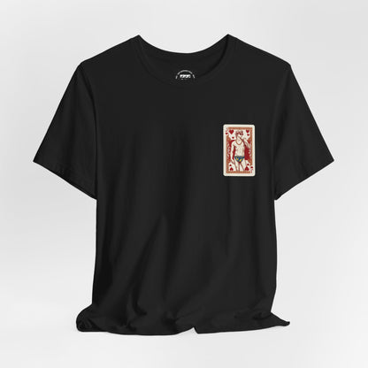 Michelangelo's David Jack of Hearts  — Vintage Graphic T-Shirt