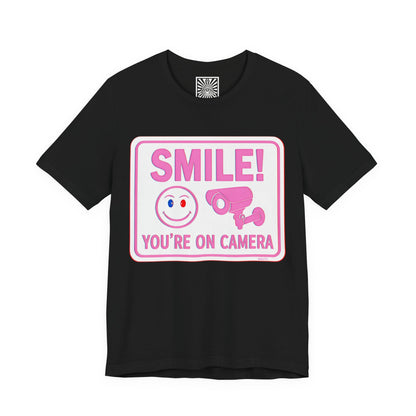 Smile You're on Camera -  Jersey Short Sleeve Tee