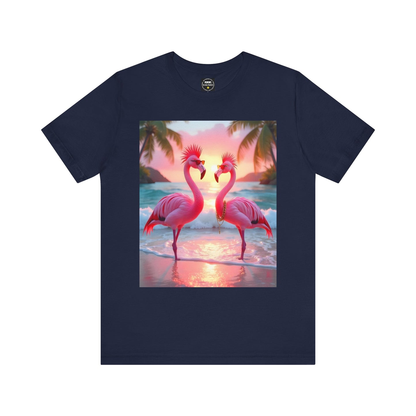 Punk Flamingos - Unisex Jersey Short Sleeve Tee