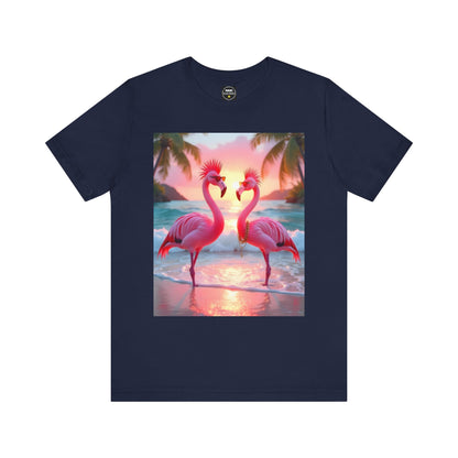 Punk Flamingos - Unisex Jersey Short Sleeve Tee