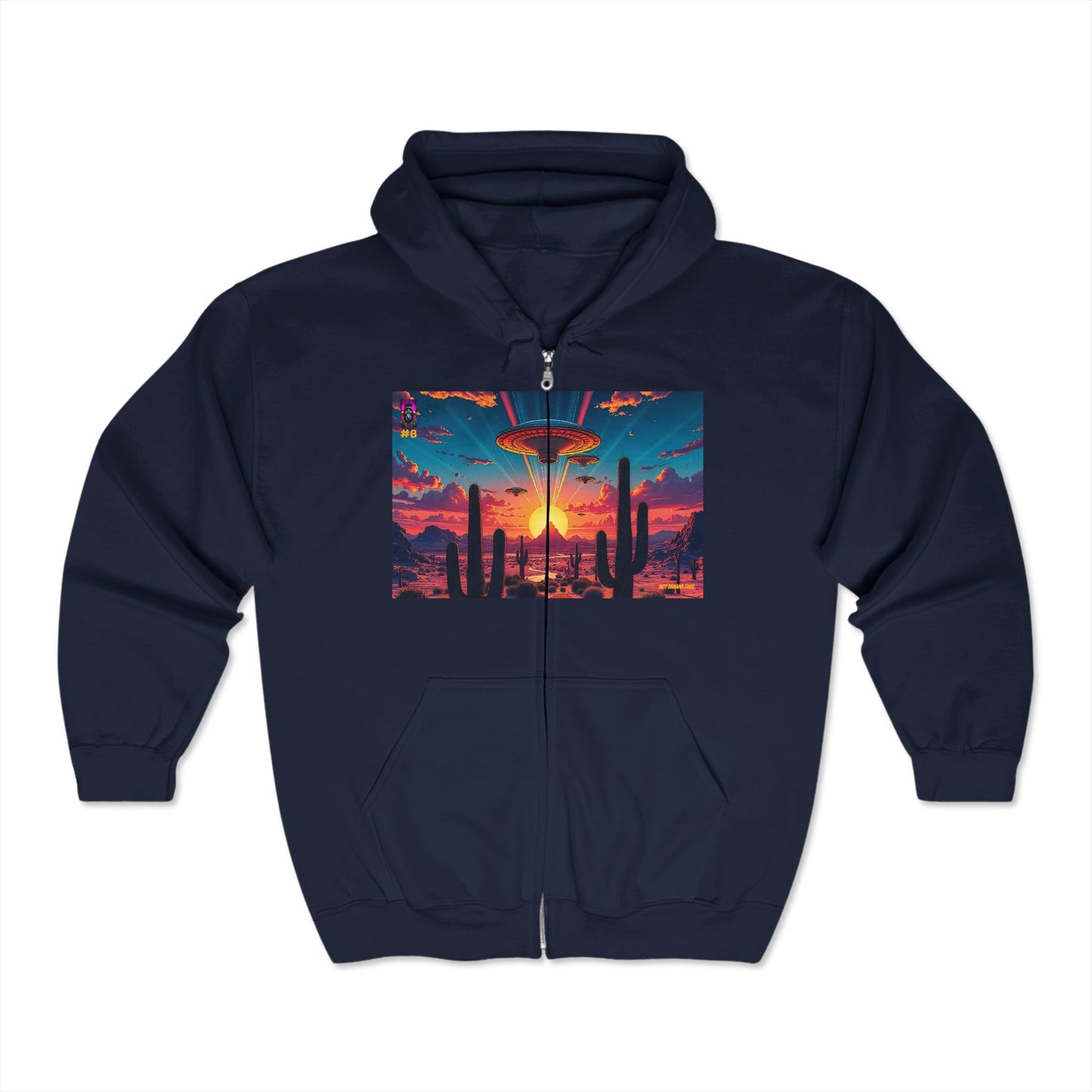 08. Desert Suns Down Funs Up - Full Zip Hooded Sweatshirt