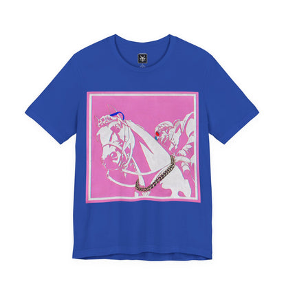 Major Lauderdale X HotBananaFuzz Graphic Tee — Retro Pop Americana Horse Print T‑Shirt