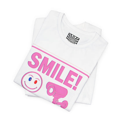 Smile You're on Camera -  Jersey Short Sleeve Tee