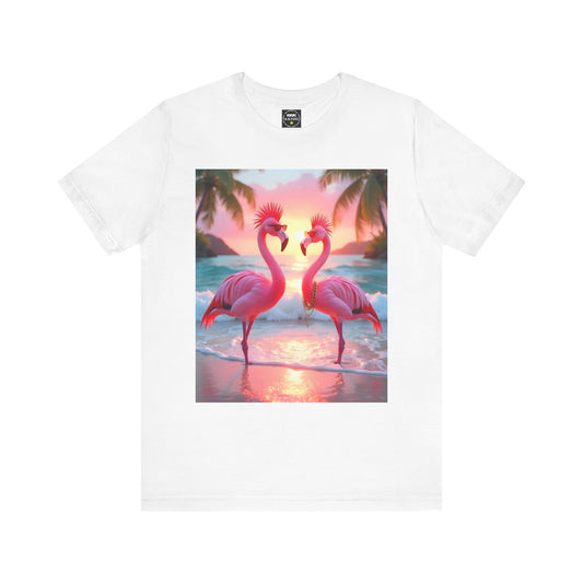 Punk Flamingos - Unisex Jersey Short Sleeve Tee