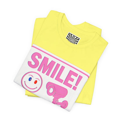 Smile You're on Camera -  Jersey Short Sleeve Tee
