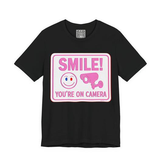 Smile You're on Camera -  Jersey Short Sleeve Tee