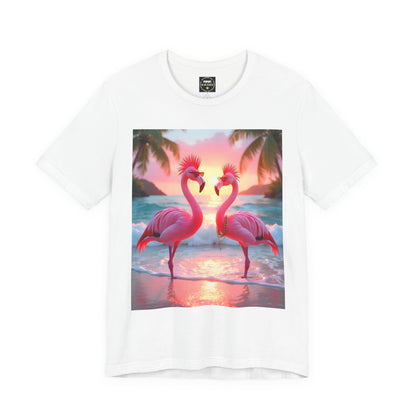 Punk Flamingos - Unisex Jersey Short Sleeve Tee