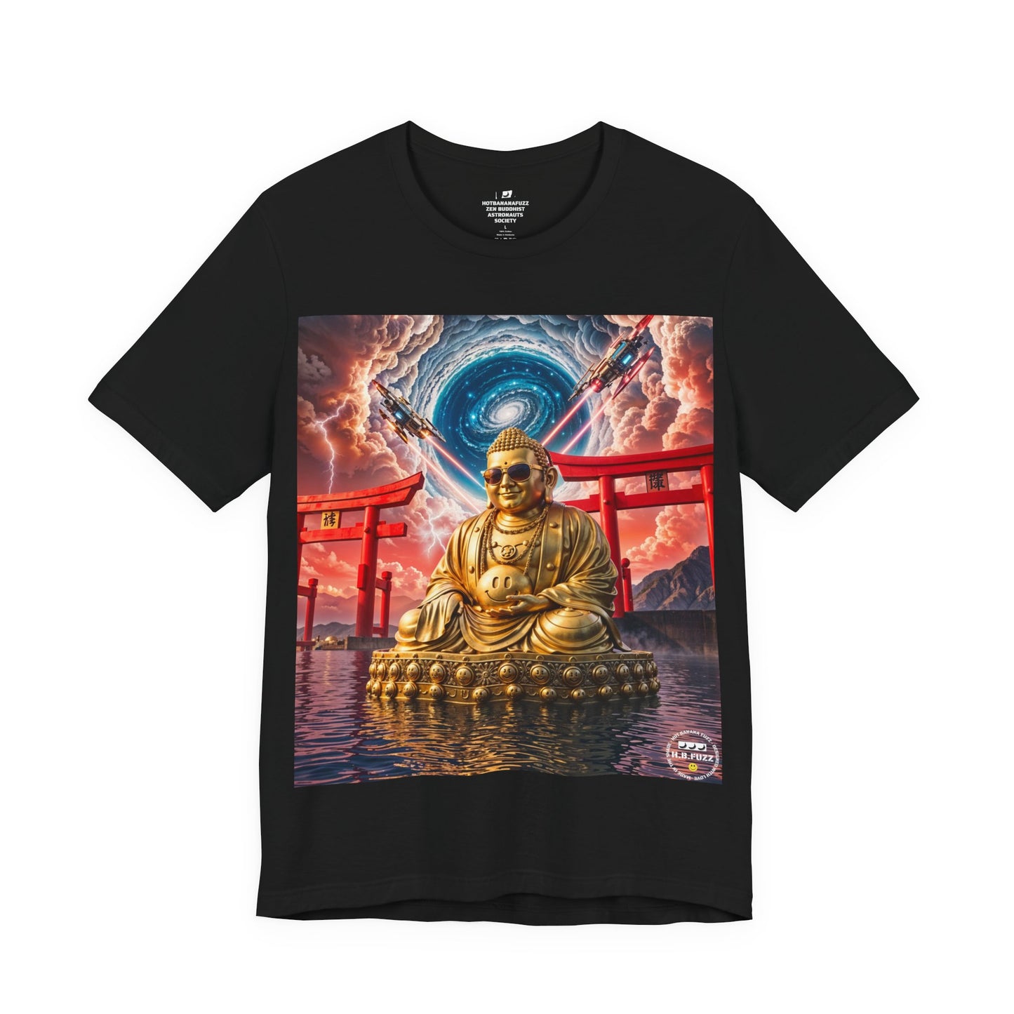 INNER PEACE OUTER SPACE - ZEN BUDDHIST ASTRONAUTS SOCIETY T-SHIRT