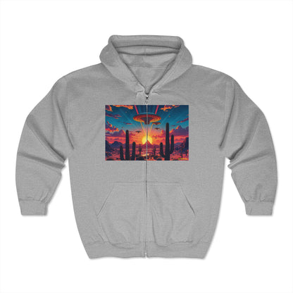 08. Desert Suns Down Funs Up - Full Zip Hooded Sweatshirt