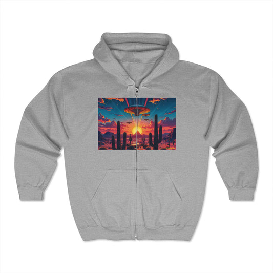 08. Desert Suns Down Funs Up - Full Zip Hooded Sweatshirt