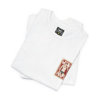 Michelangelo's David Jack of Hearts  — Vintage Graphic T-Shirt