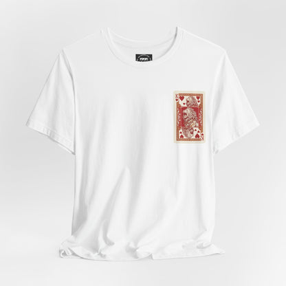 Lion King Playing Card Tee — King of Hearts Graphic T-Shirt