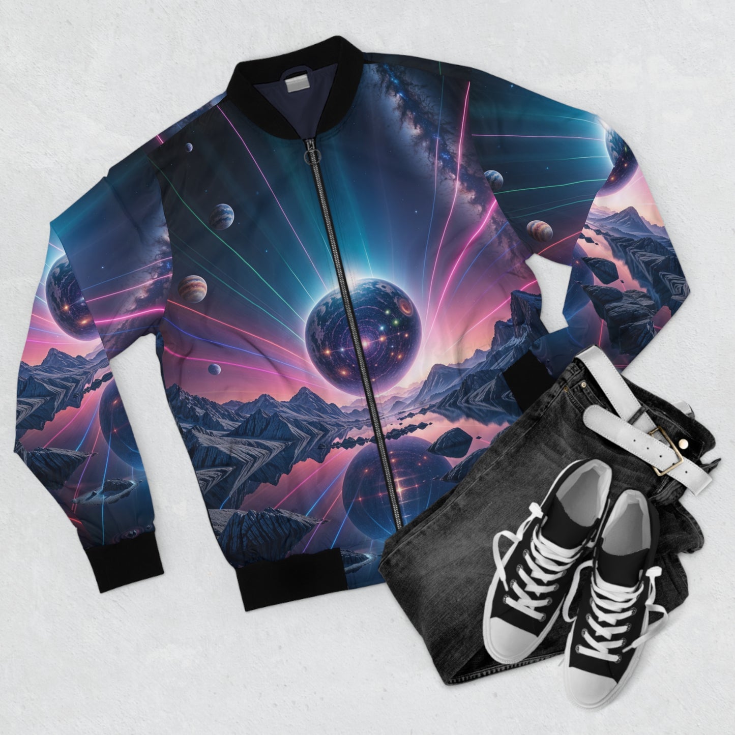 22. Mothership Landing - Men's Bomber Jacket