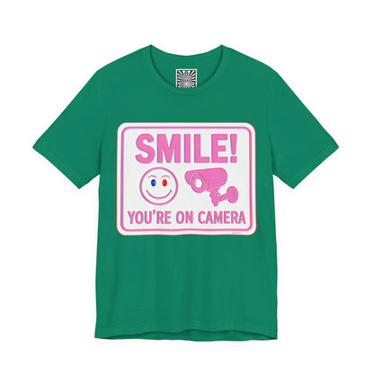 Smile You're on Camera -  Jersey Short Sleeve Tee