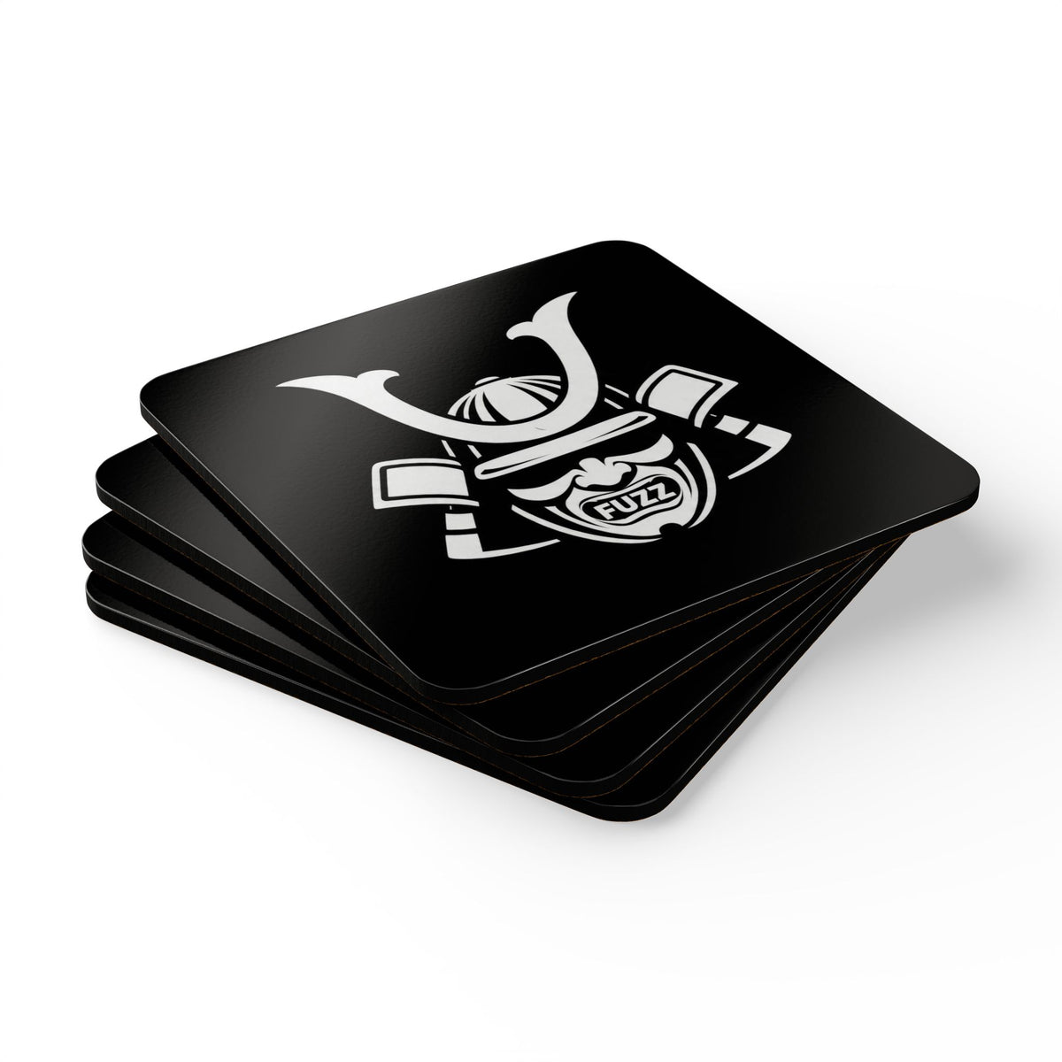 Banana Bushido Samurai Corkwood Coaster Set