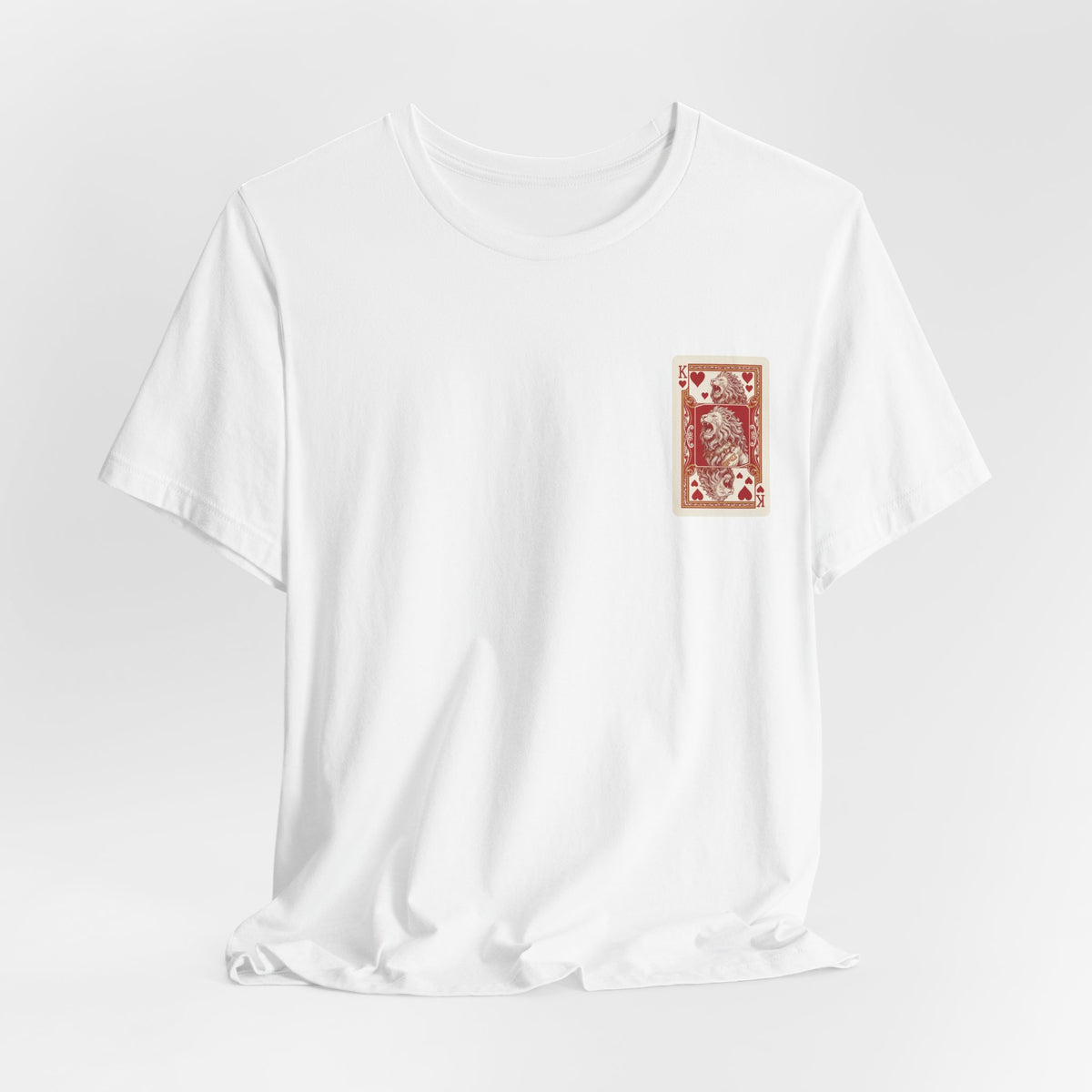 King of Hearts Leo T‑Shirt — Vintage Playing Card Graphic Tee