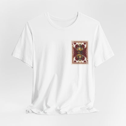 Banana Bushido - Samurai Five of Hearts T‑Shirt — Vintage Playing Card Graphic Tee