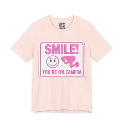Smile You're on Camera -  Jersey Short Sleeve Tee