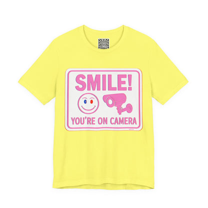 Smile You're on Camera -  Jersey Short Sleeve Tee