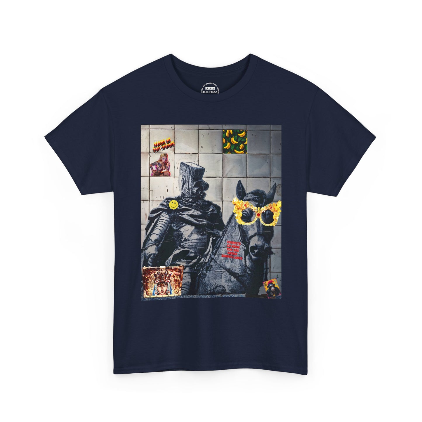 Knight Watching Graphic Tee — Surreal Street Art T‑Shirt