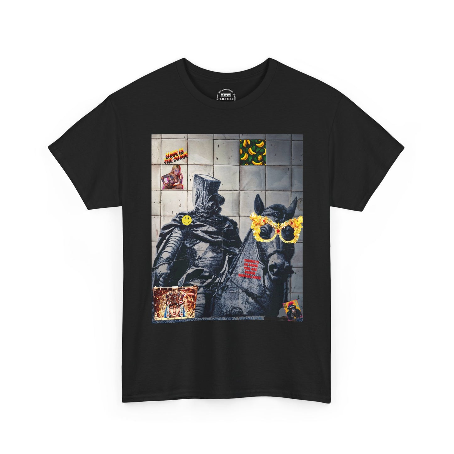 Knight Watching Graphic Tee — Surreal Street Art T‑Shirt
