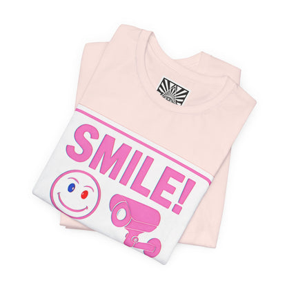 Smile You're on Camera -  Jersey Short Sleeve Tee