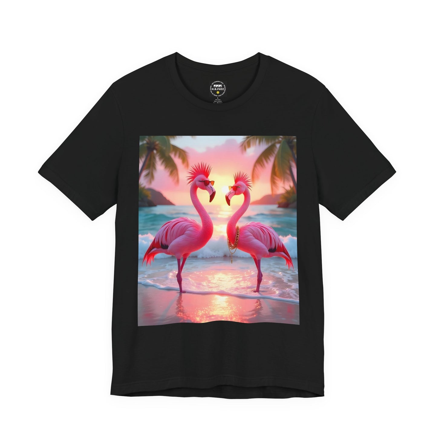 Punk Flamingos - Unisex Jersey Short Sleeve Tee
