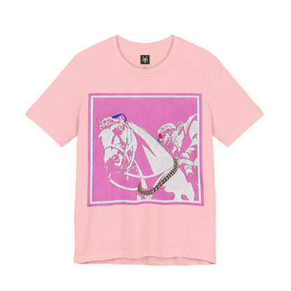 Major Lauderdale X HotBananaFuzz Graphic Tee — Retro Pop Americana Horse Print T‑Shirt